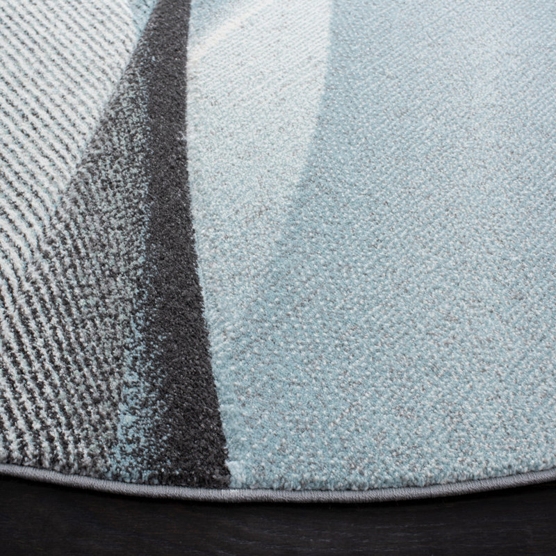 Vilica Performance Abstract Rug, Round 6'7"