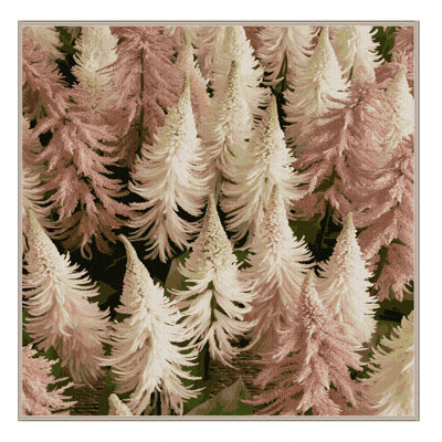 Machine Washable Botanical Beige Area Rug