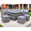 Denali 9 - Person Wicker Patio Dining Set with Rectangular Table , Cushions Included