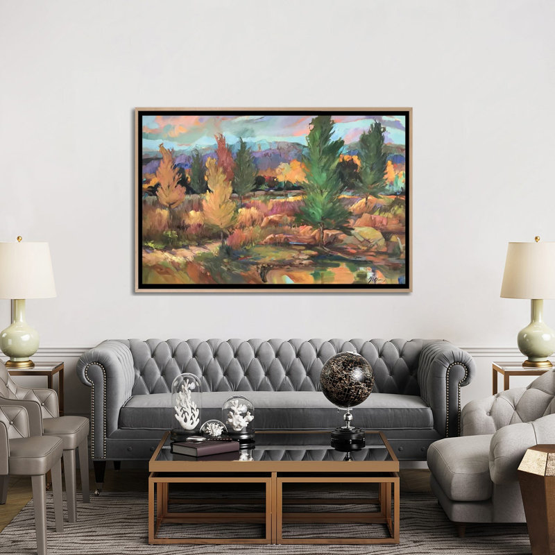 Teller County Eastern Oklahoma 1 Piece Wall Art on Canvas, 101.6 cm H x 152.4 cm W x 4.445 cm D, Natural Wood