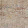 Abstract Machine Woven Polyester Area Rug in Rust