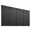 Organisateur mural en métal 4 pièces 24 po x 12 po pour rangement d'outils de garage