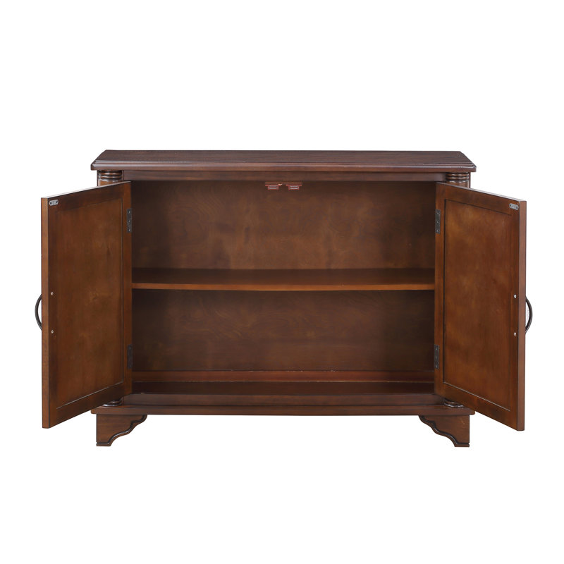 40"  Console Table with Storage Shelf, Retro Entryway Table with Adjustable Storage Shelf, Sofa Couch Table for Hallway, Entry Way, Living Room, Foyer, Navy Blue and Brown Top
