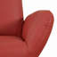 Chaise rembourrée en cuir véritable moderne