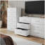 5-Drawer Dresser with Large Fabric Drawers, White