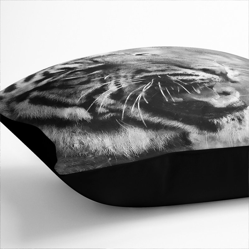 Tiger Vol.4 Scatter Cushion with Filling, Black, 55cm H x 55cm W x 20cm D