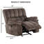 Fauteuil inclinable et oscillant de style transitionnel-1388901958