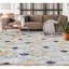 Wool Geometric Area Rug in Gold-69586016
