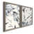 Toile avec cadre gris