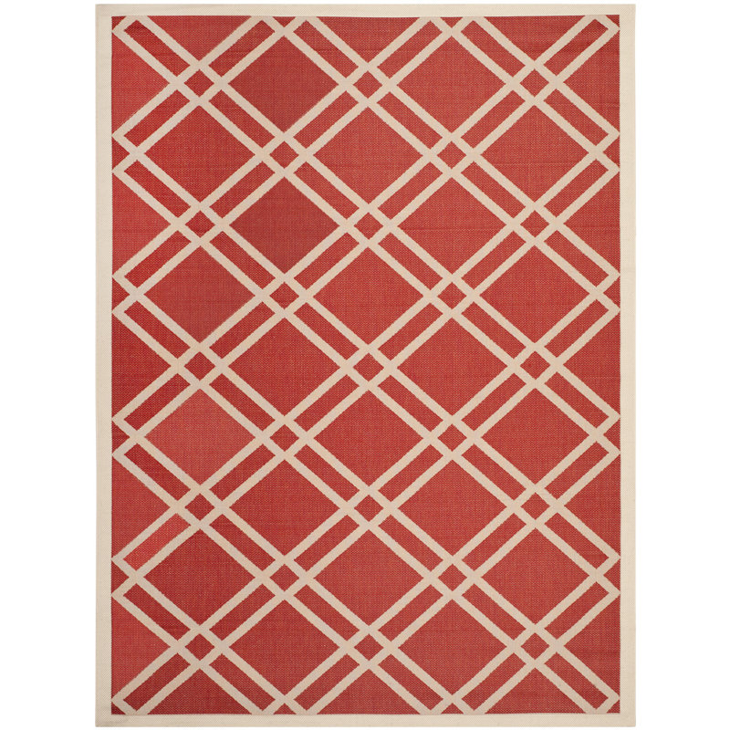 Hansotto Performance Geometric Indoor/Outdoor Area Rug, Rectangle 8' x 11'