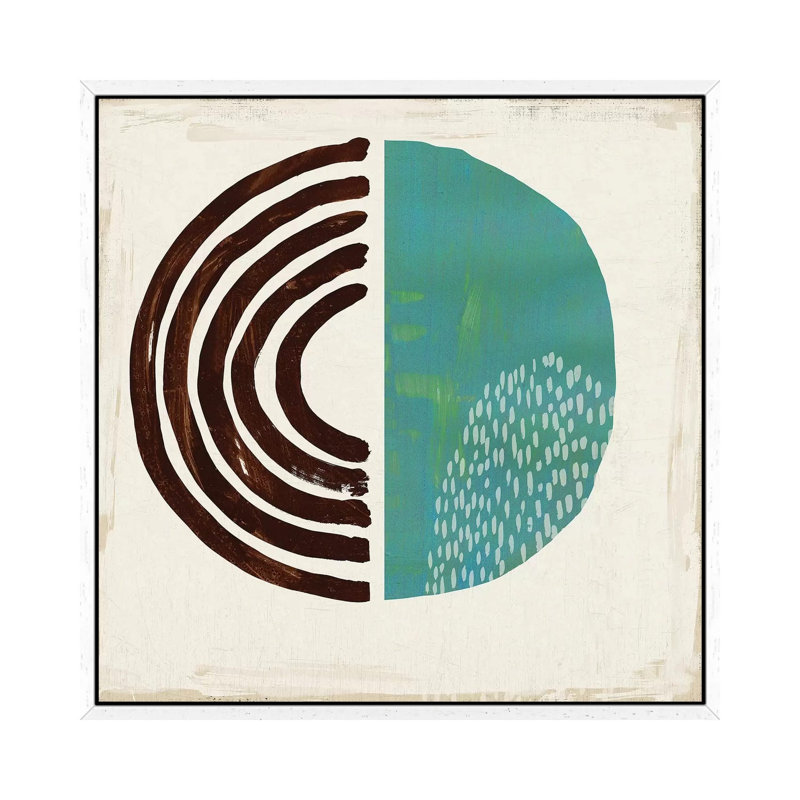 Chipper V 1 Piece Painting on Canvas, 45.72 cm H x 45.72 cm W, White Framed