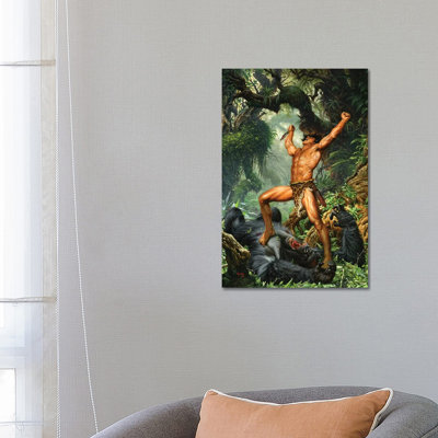 Tarzan of the Apes 100th Anniversary 1 Piece Wrapped Canvas Wall Art