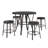 Rubino 4 - Person Four Leg Dining Set