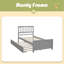 Lit plateforme simple avec lit gigogne-1563000133