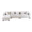 138.97" Wide Velvet Modular Sectional Sofa-2126472738-2126472737