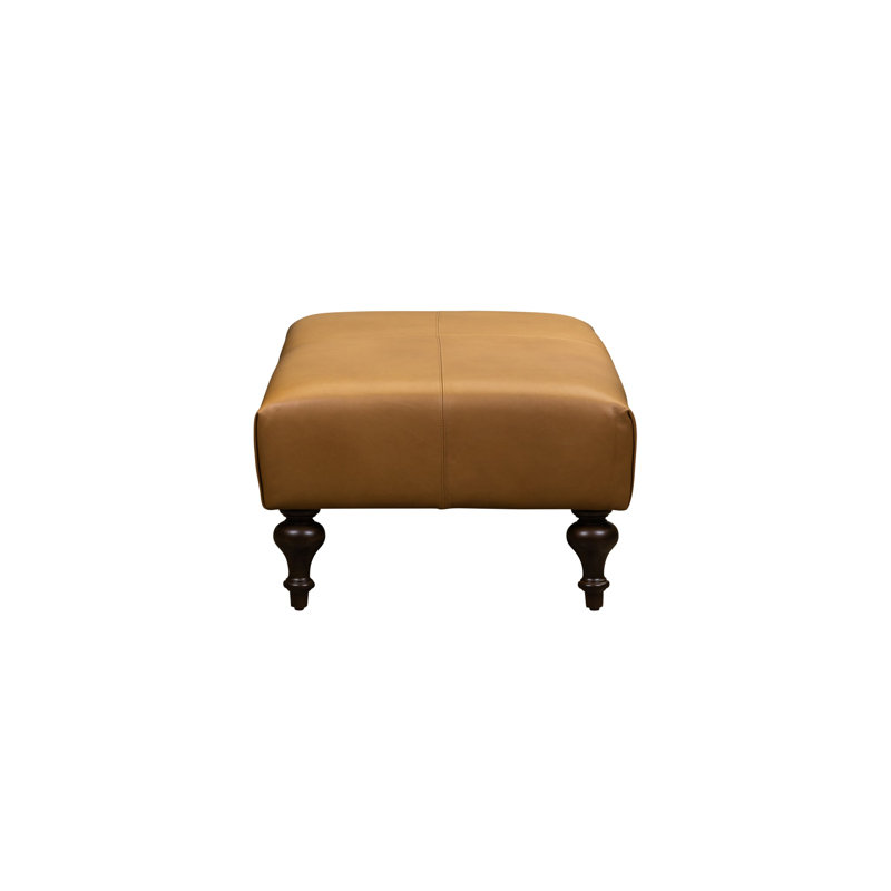 Marcoux  Ottoman in Morgan Flax, Morgan Caramel