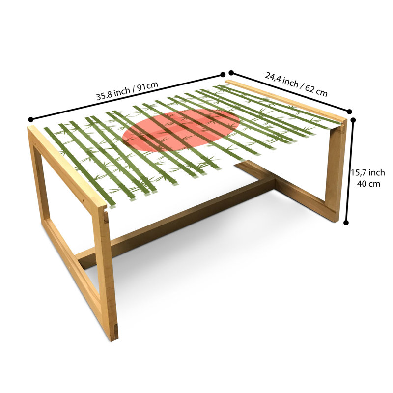 Ignac Sled Coffee Table, 40cm H x 91cm W x 62cm D