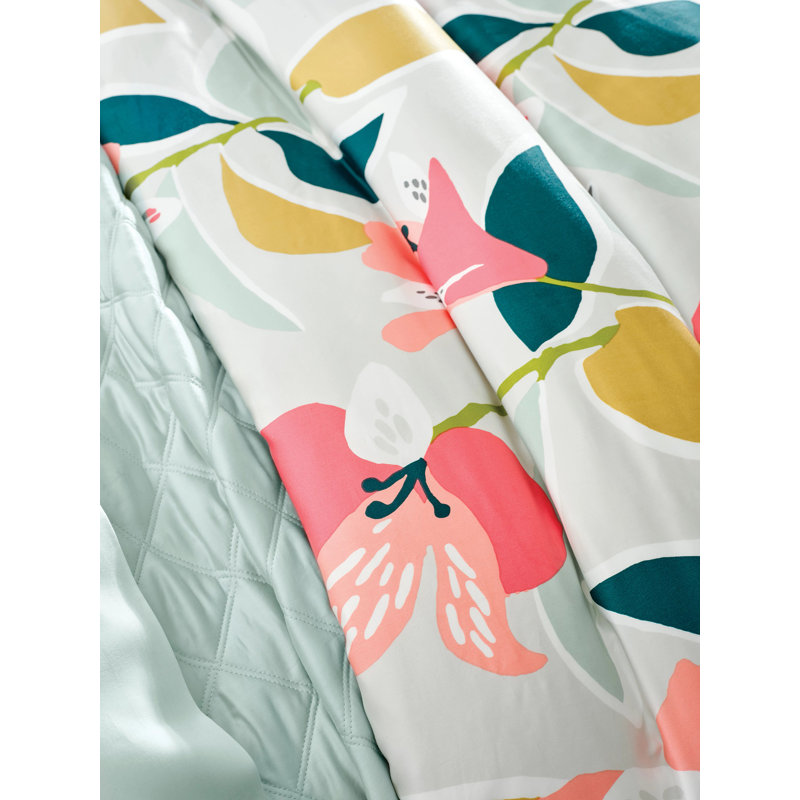 King Size Multicolor Floral TENCEL Duvet Cover
