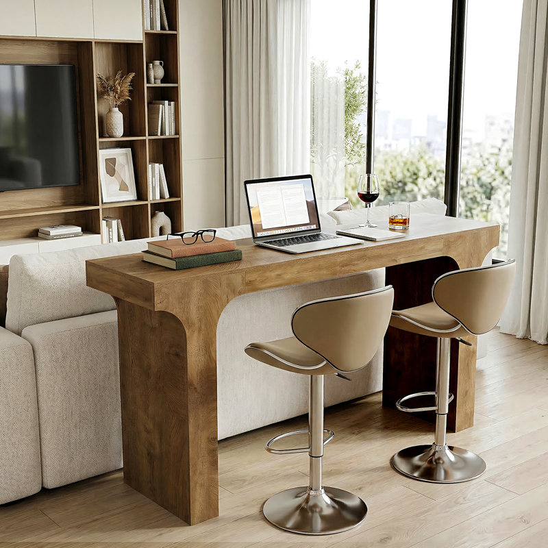 63-Inch Long Counter Height Bar Table