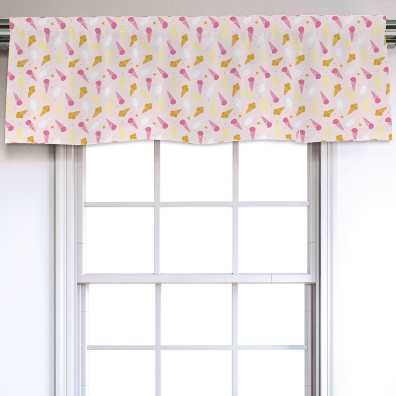 Sateen Ruffled Window Valance