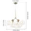 Luminaire suspendu moderne blanc 4 lumières Hader