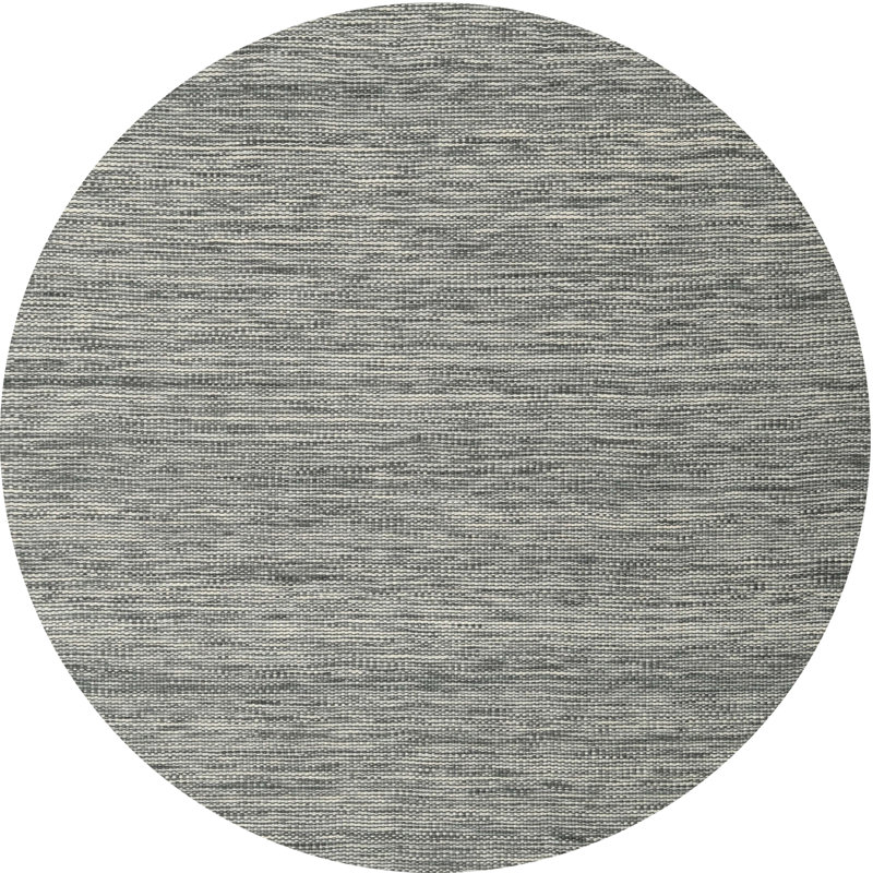Tapis contemporain gris, Rond 4 pi