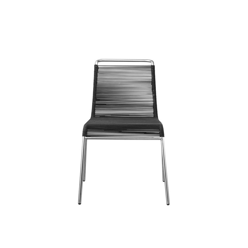 Outdoor Dining Side Chair, Black