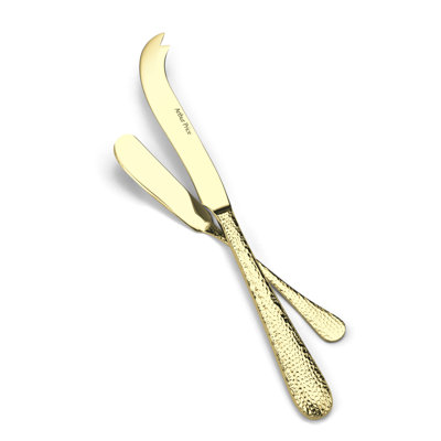 Champagne Avalon 2 Piece Stainless Steel Cheese Serving Set