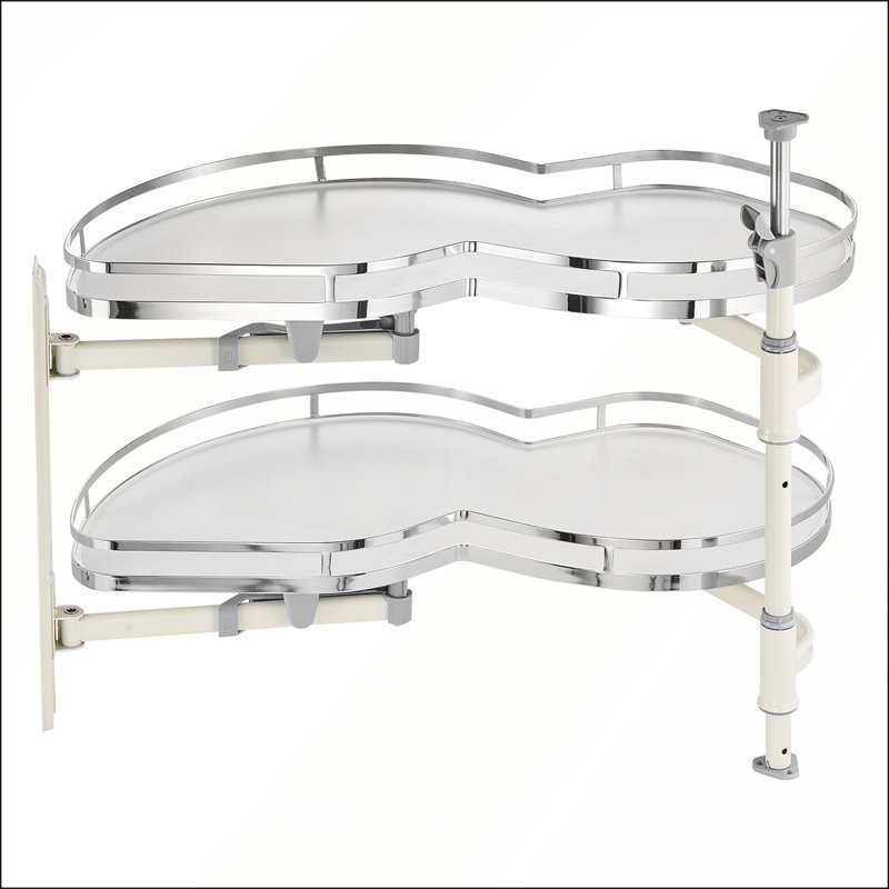 2 Tier Swing Left Blind Corner Cabinet Pull Out Soft Close Kitchen Organizer, Maximizing Storage and Accessibility