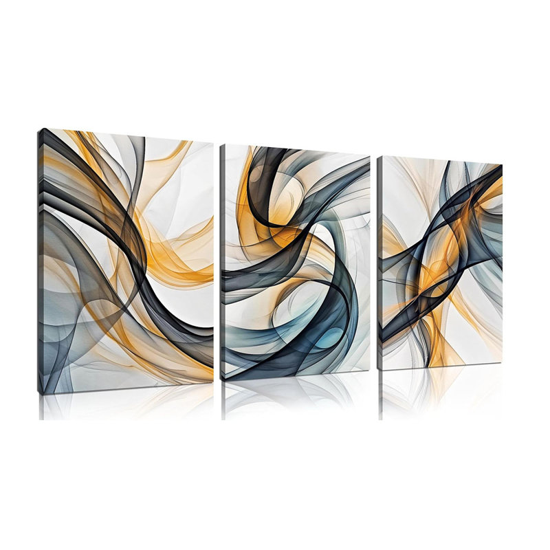 3 Piece Wrapped Canvas Print, 40 cm H x 30 cm W