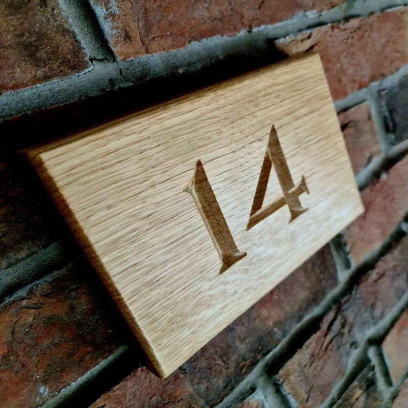 Lareshia Rectangle Wall Plaque, Oak 