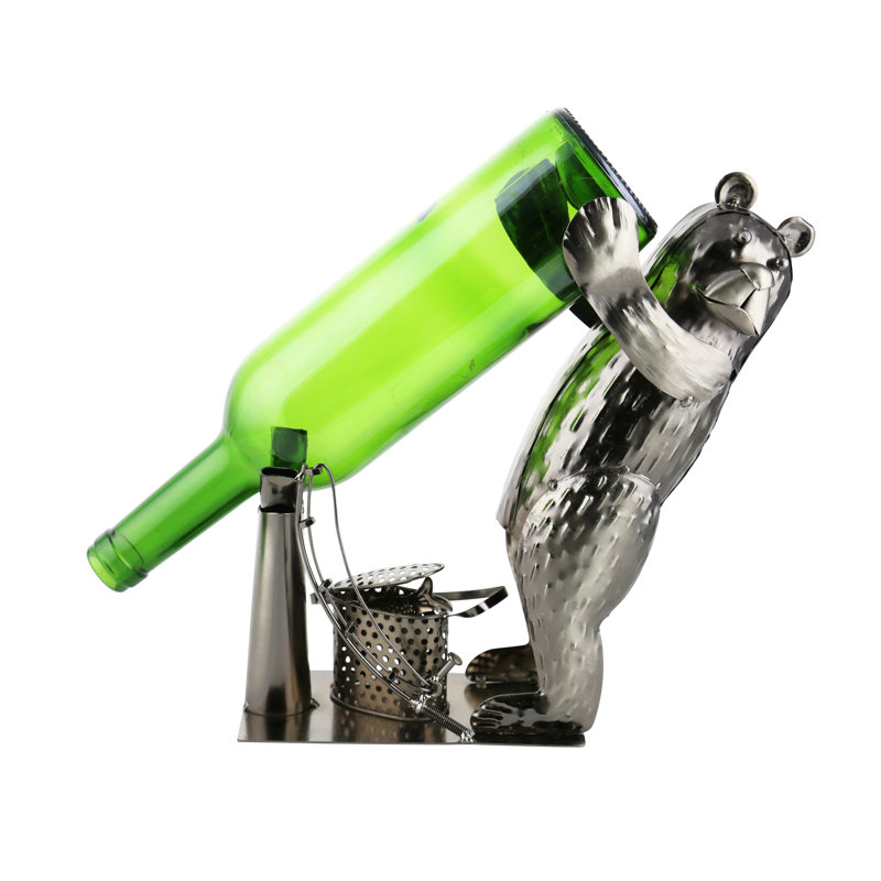 Tabletop Wine Bottle Rack in Silver
