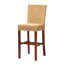 Tabouret de bar et de comptoir en rotin et bois d'acajou Chauna-1297958672