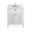 Meuble-lavabo blanc 30 po Kalani