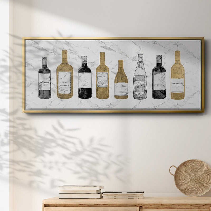 Glam Wine Bar- Framed Canvas