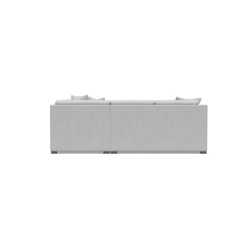 Kelsey Sectional, Light Gray Polyester