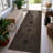 Geometric Dark Gray/Natural Easy-Care Jute-Style Indoor/Outdoor Flat Woven Area Rug-423962454-423962455