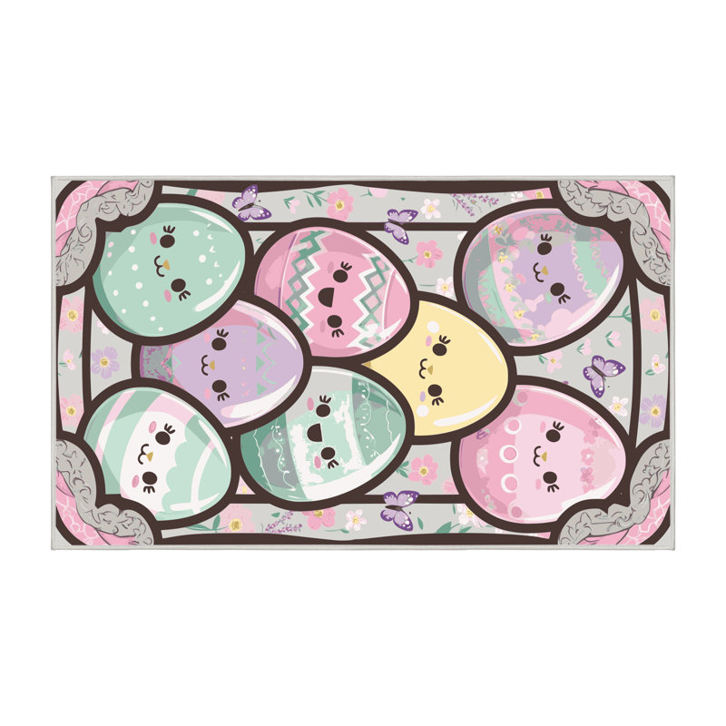 Tapis de vacances de Pâques The Holiday Aisle®, Rectangle 5 pi x 7 pi