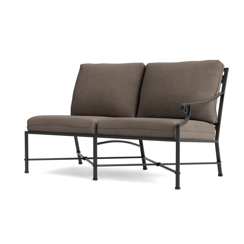 Venetian Outdoor 2 - Seat Loveseat, Textured Pewter, Fusion Dove