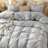 MooMee Lightweight Duvet Cover Set with Zipper Closure 8 Ties 100% Washed Cotton Linen Like Textured Soft Breathable All-Season-111220334-111219965