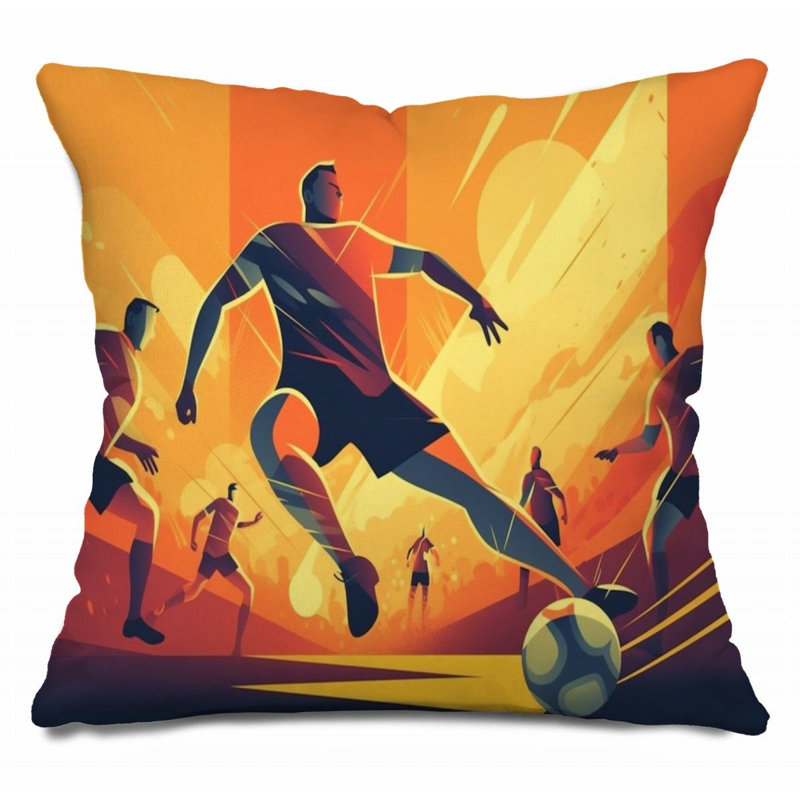 Coussin de football, Coussins de soccer, H 16 po x l 16 po