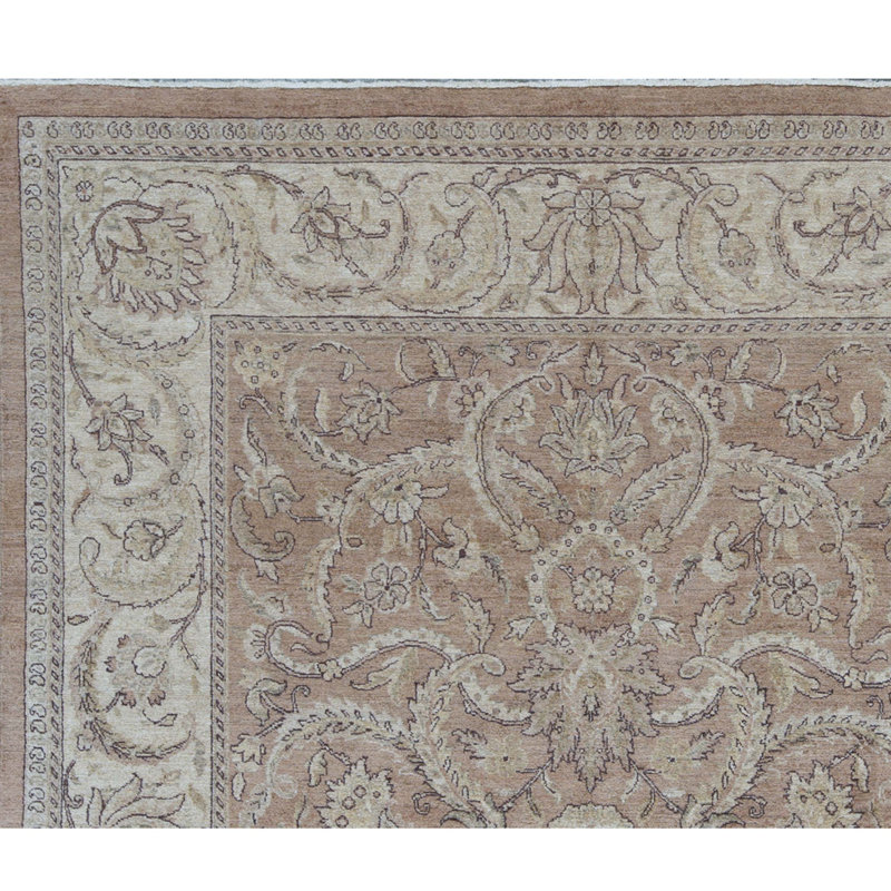 Sultanabad Wool Oriental Area Rug in Camel/Cream