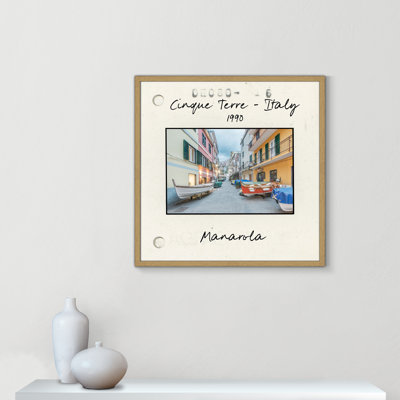 Cinque Terre, Italy - Manarola Print by Danita Delmont