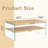 Versatile Double-Layered Rectangular Coffee Table for Various Settings-213220250