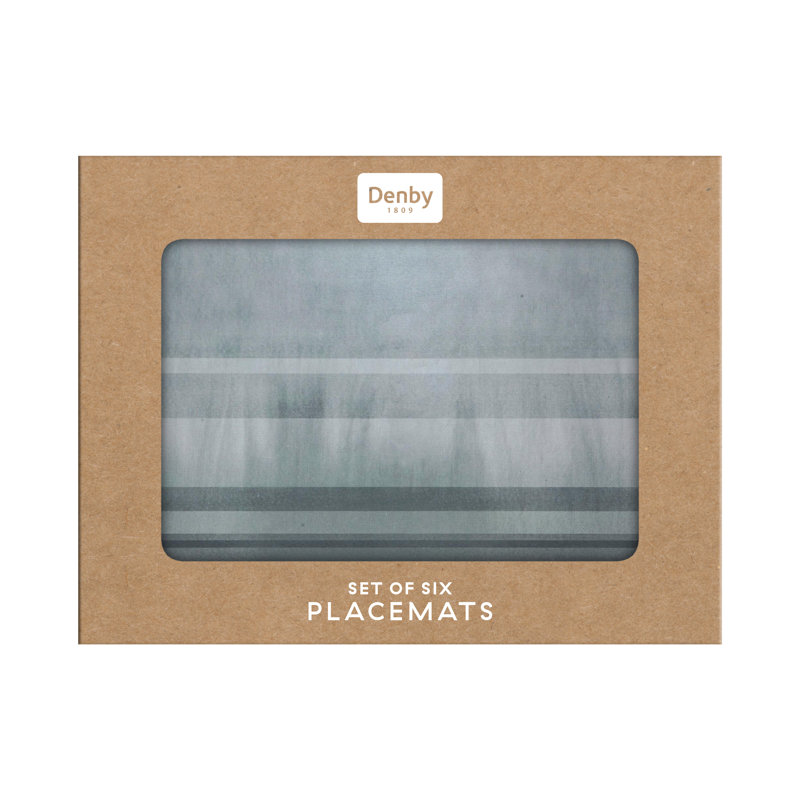 Set of 6 Grey Placemats