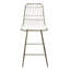 Paire de tabourets de comptoir Chic (2), tissu d'ameublement à l'eau, structure en fer, H 41,19 po, tabourets beige tendance, structure et - 2