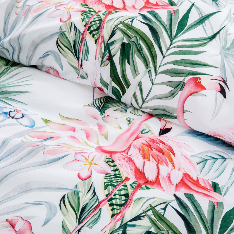 Cotton Sateen Floral Duvet Cover, Super King Duvet Cover