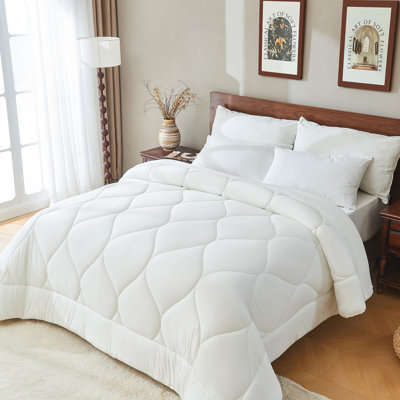 Bestier Queen Size All-Season Down Alternative Comforter – Lightweight Duvet Insert with Corner Tabs, Skin-Friendly								