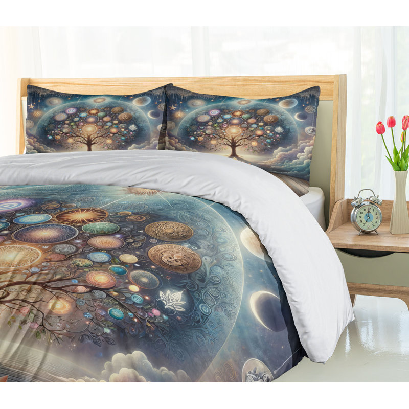 Tree Of Life Duvet Cover, King Duvet Cover + 2 Standard Shams