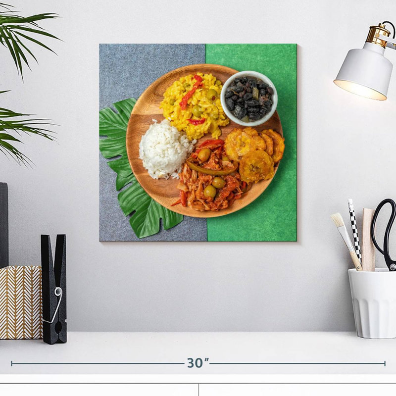 Assiette de nourriture cubaine Yarlin, H 16 po x l 16 po